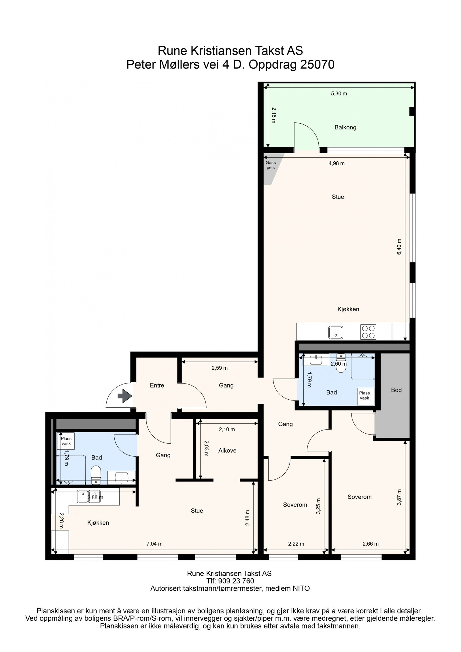 Plantegning Galleribilde