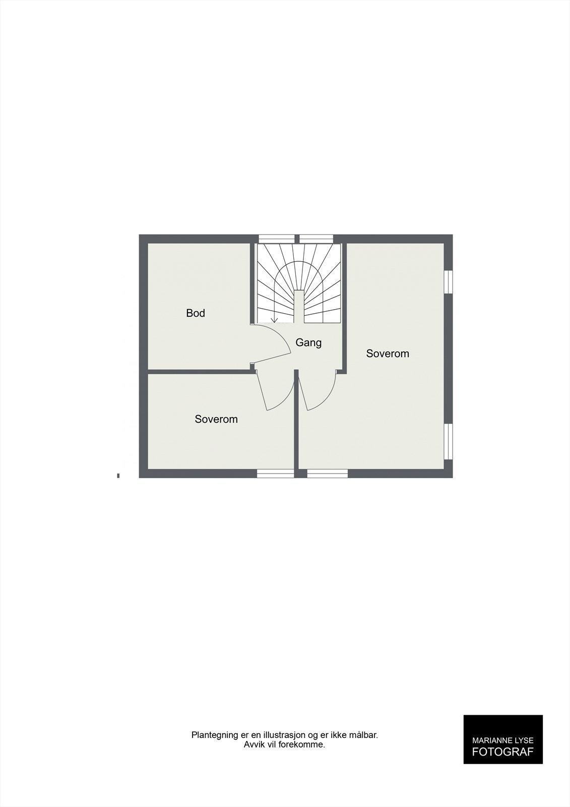 Plantegning 3 etg. Galleribilde