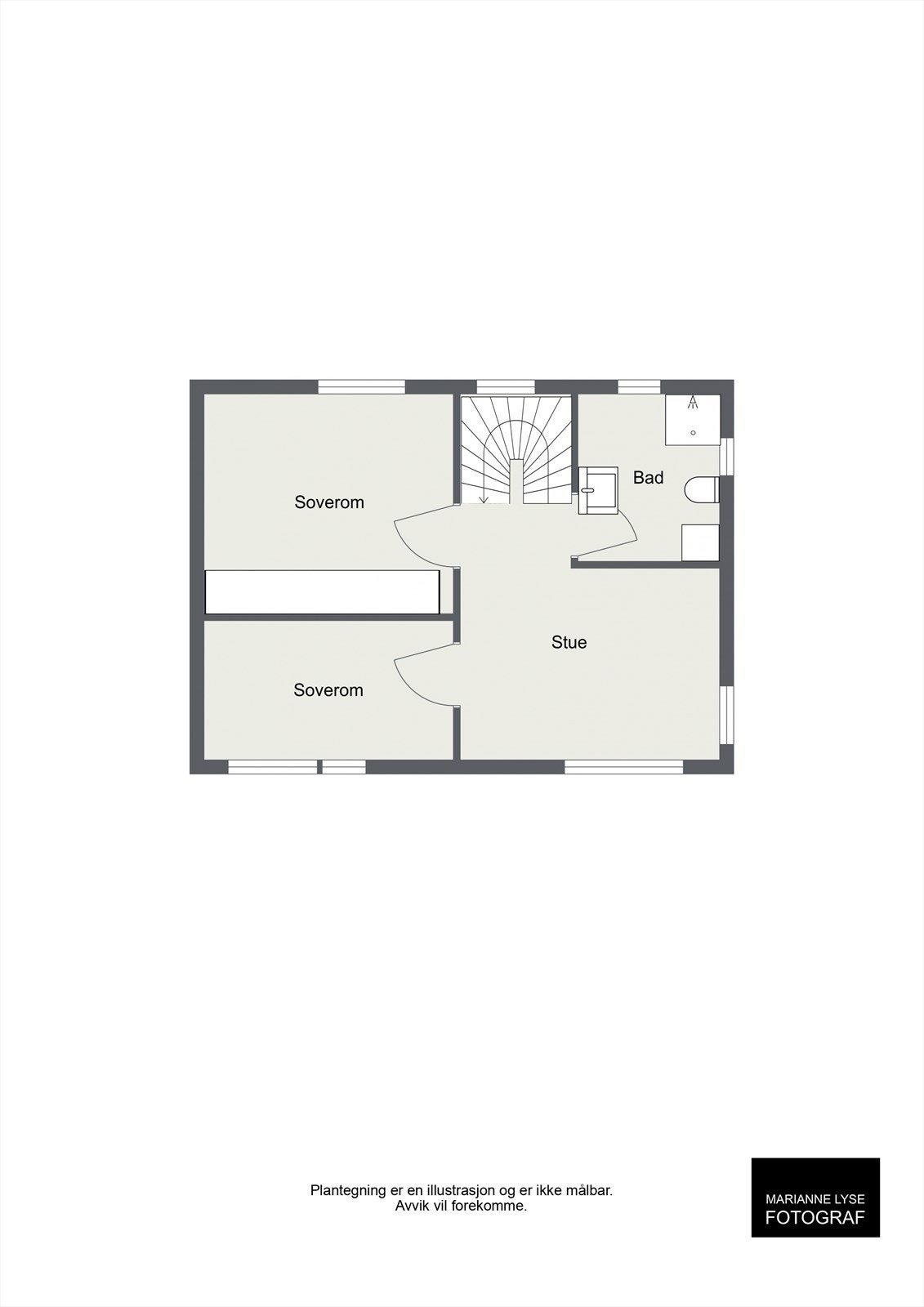 Plantegning 2 etg. Galleribilde