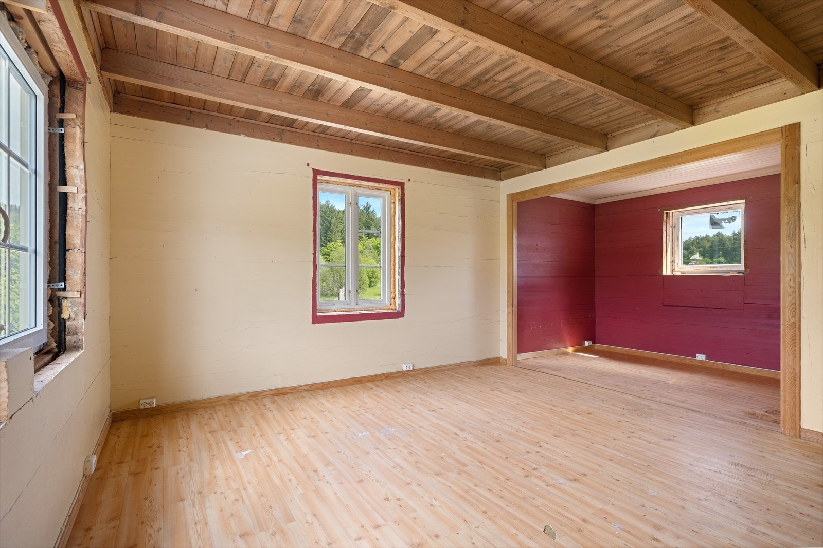 Boligen er romslig og dernest fleksibel for flere typer løsninger Galleribilde