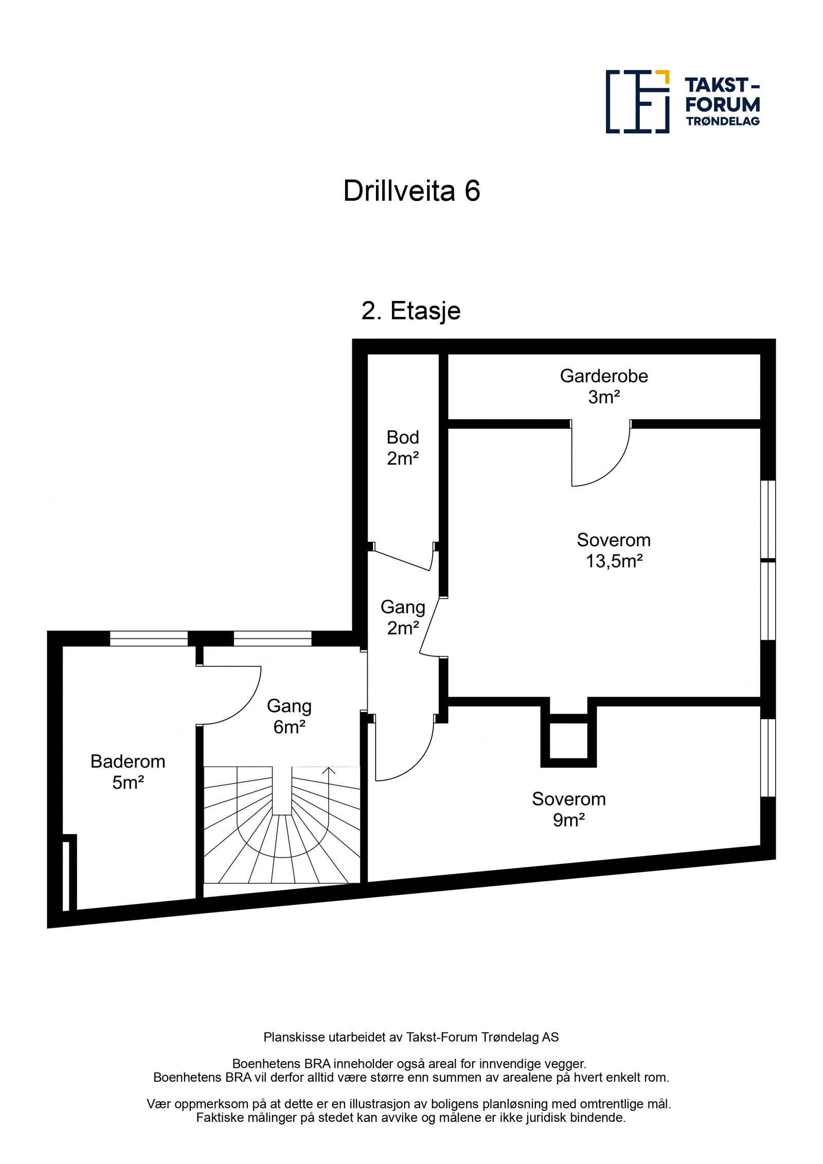 Plantegning 2. etasje. Galleribilde