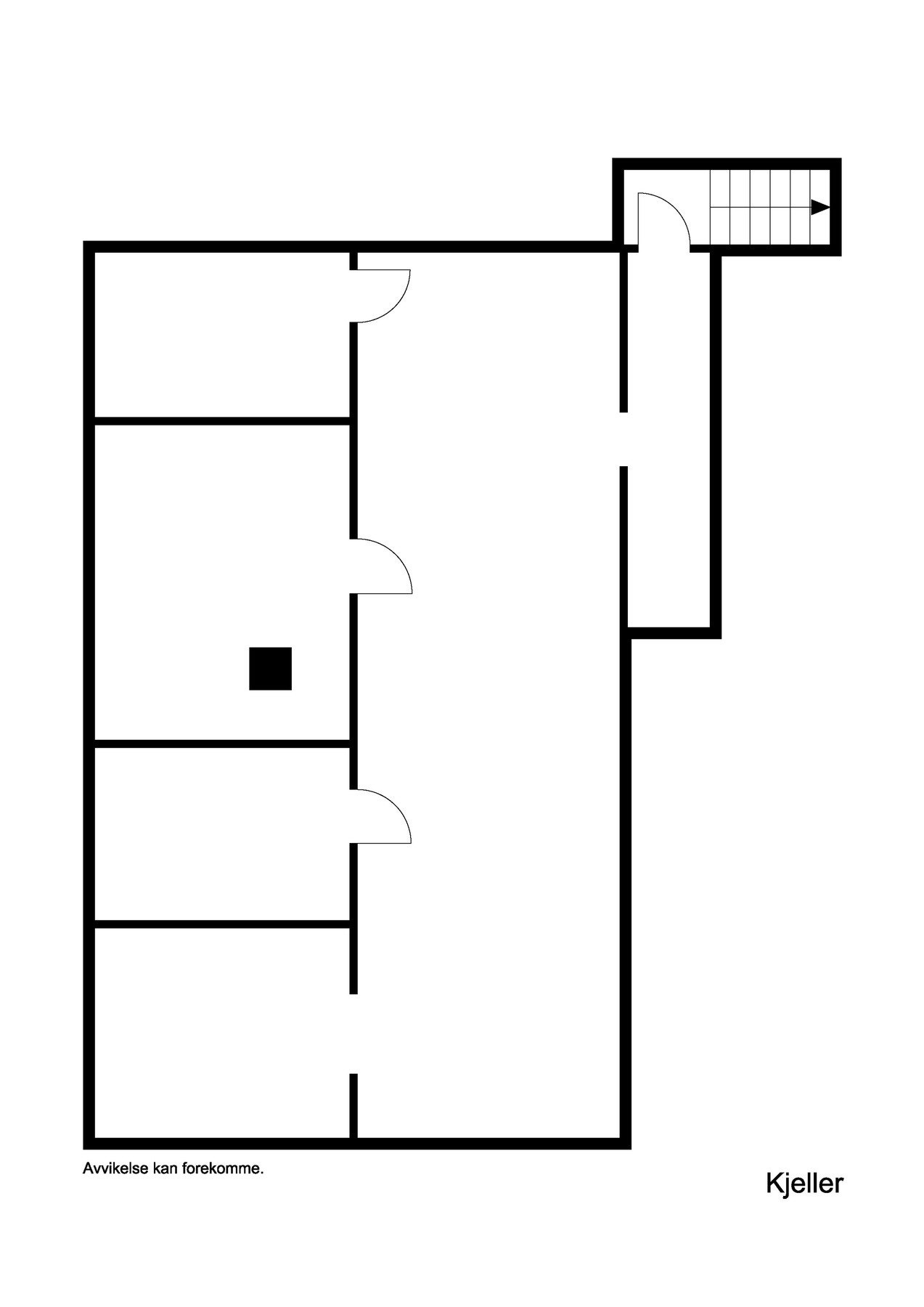 Plantegning kjeller Galleribilde