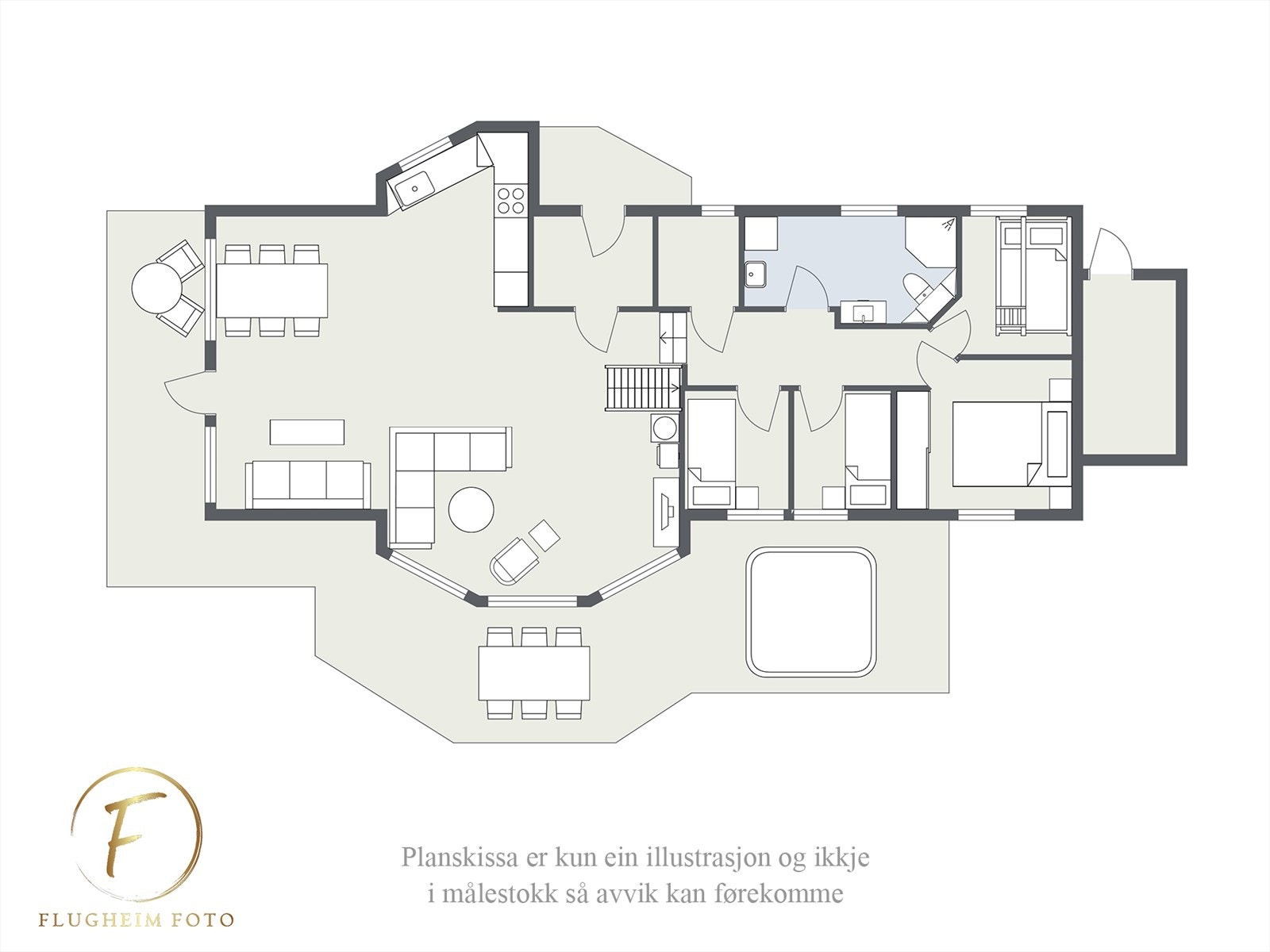 Planteikning Galleribilde