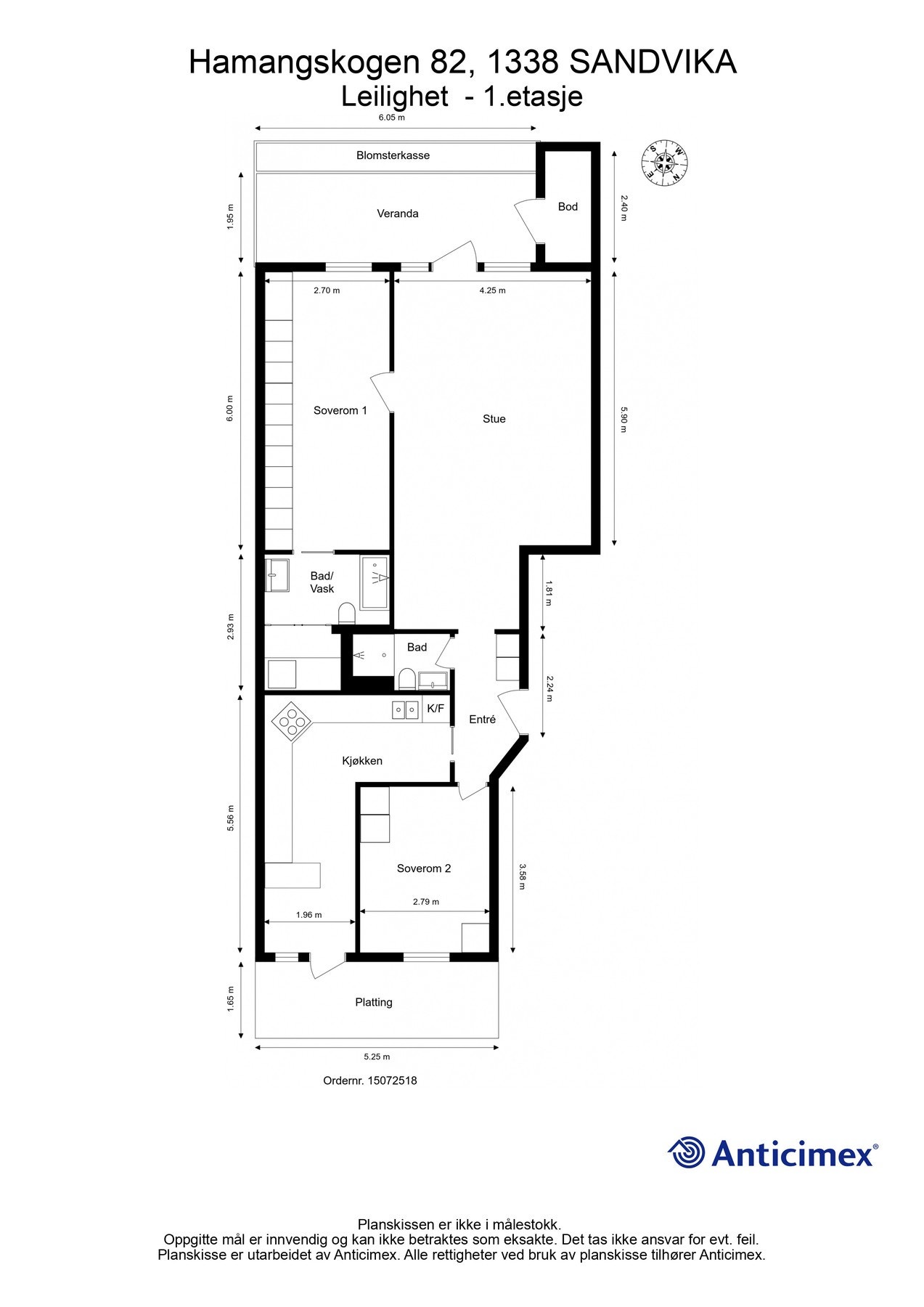 Plantegning Galleribilde
