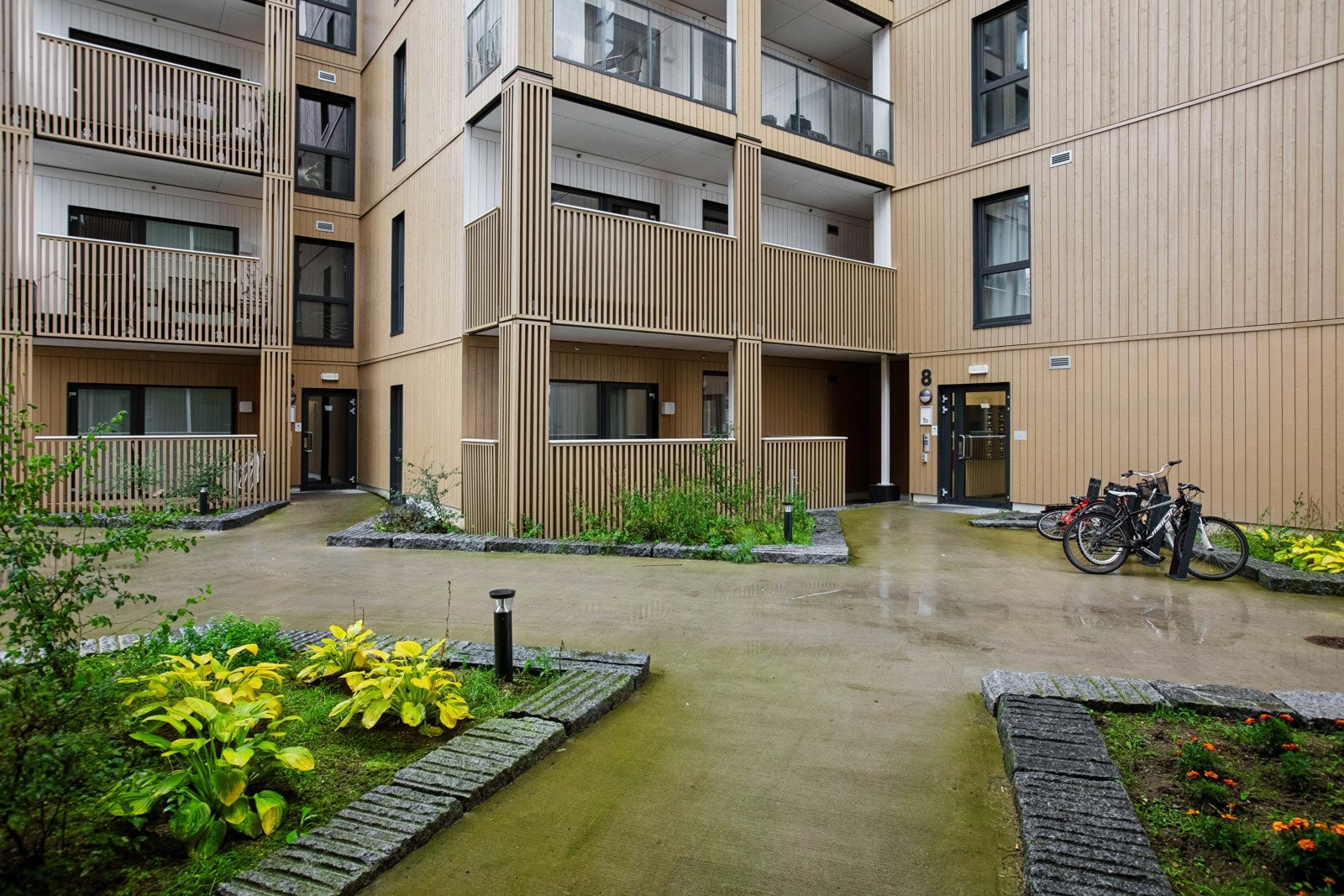 Sameiet har hyggelige opparbeidede områder. Galleribilde