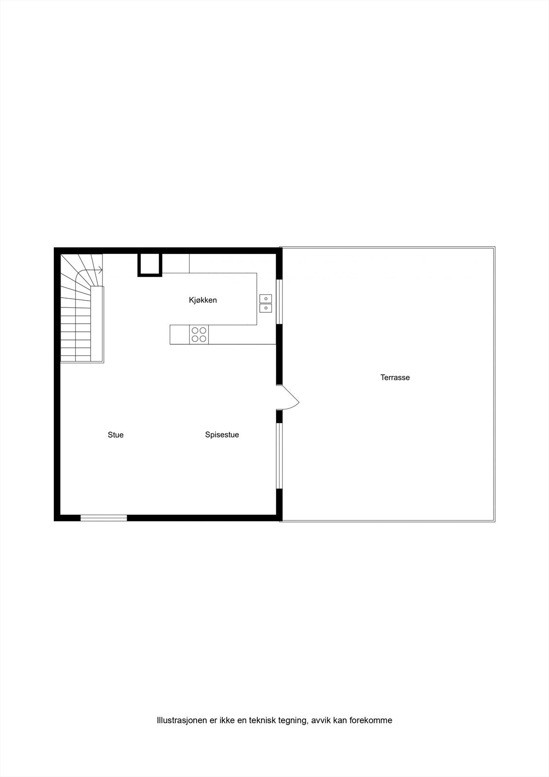 Plantegning 5. etasje Galleribilde