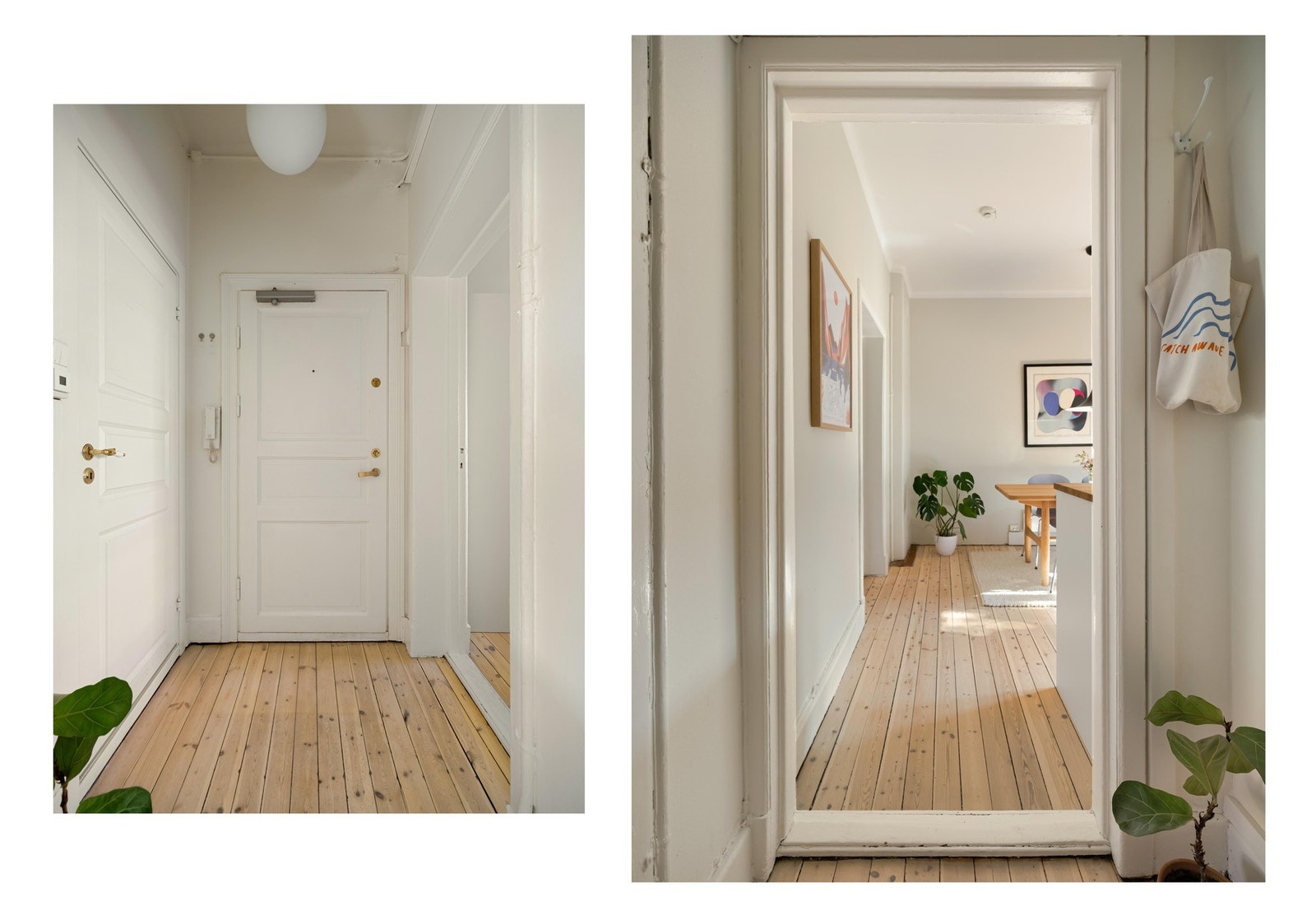 Entreen binder rommene fint sammen. I tillegg til innvendige arealer disponerer boligen 2 romslige eksterne boder. Galleribilde