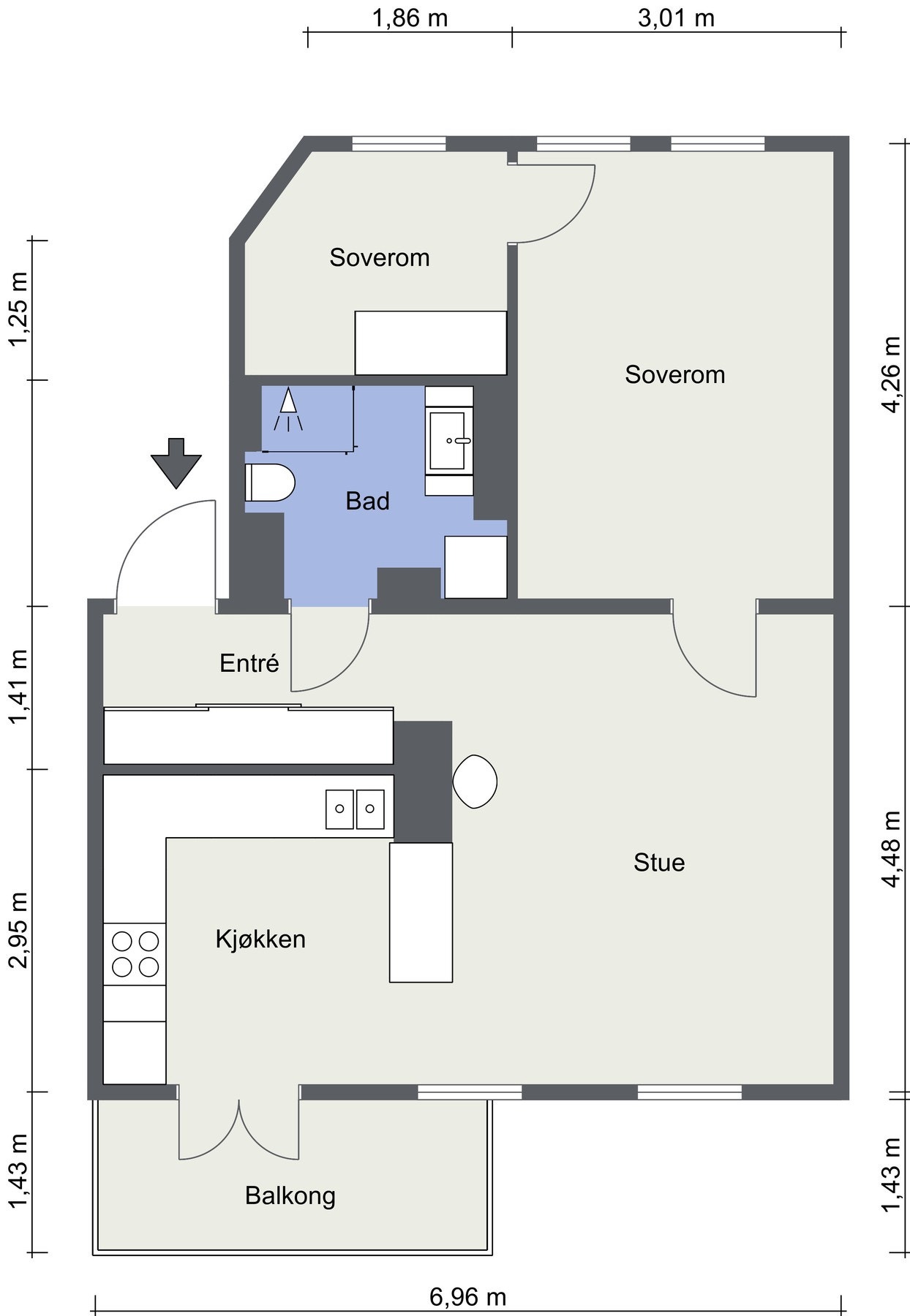 Dagens planløsning. Galleribilde