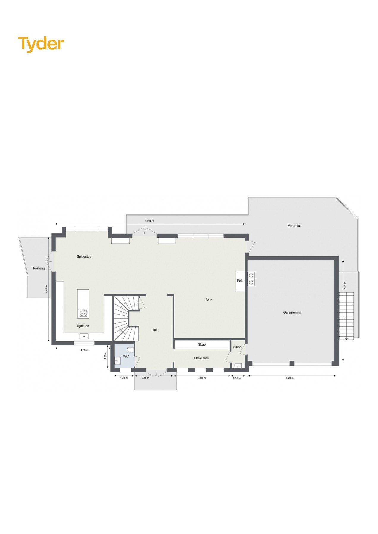 Hovedetasje (1.etasje) Galleribilde