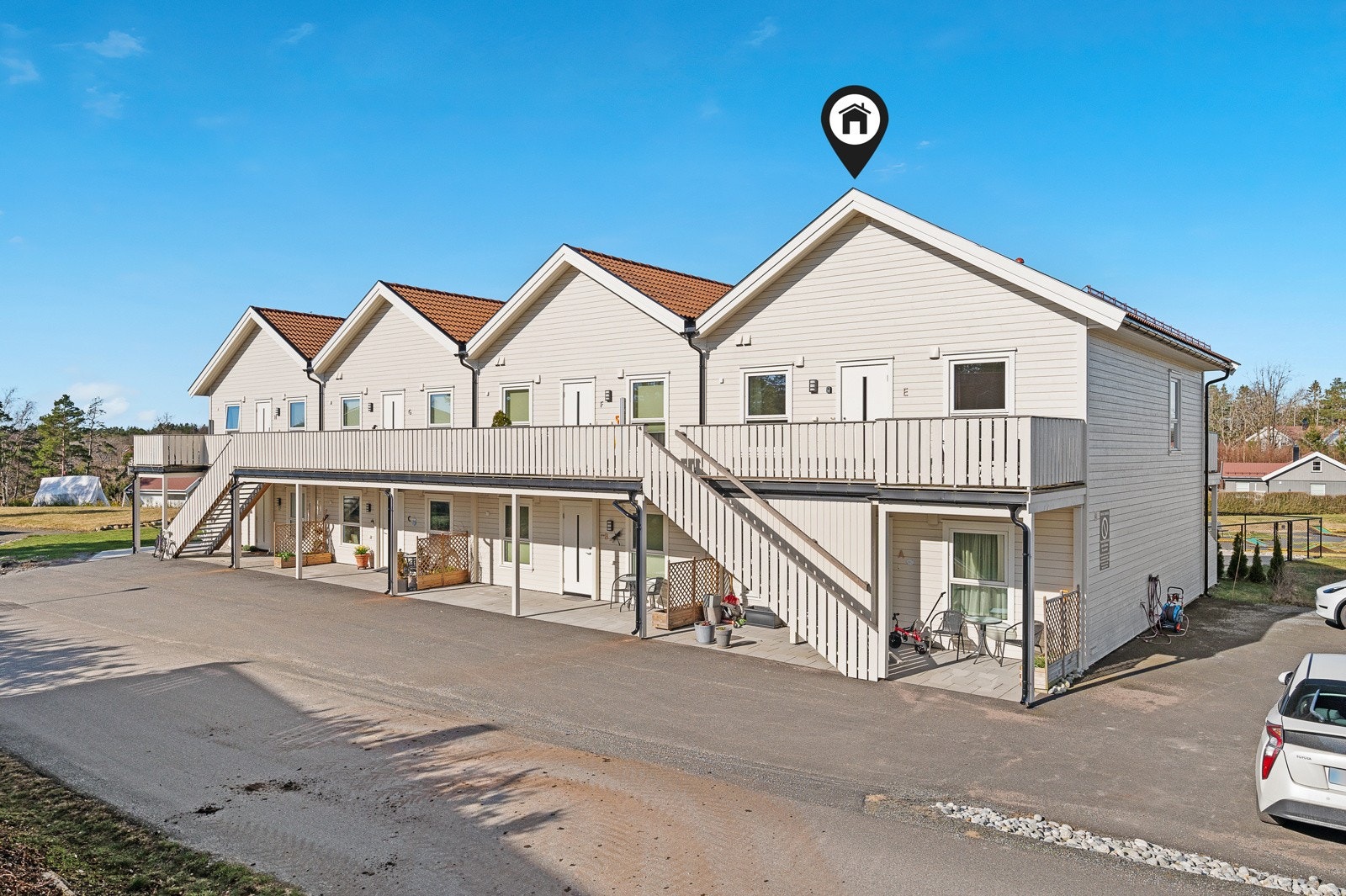 Bygget ble malt i 2023 Galleribilde