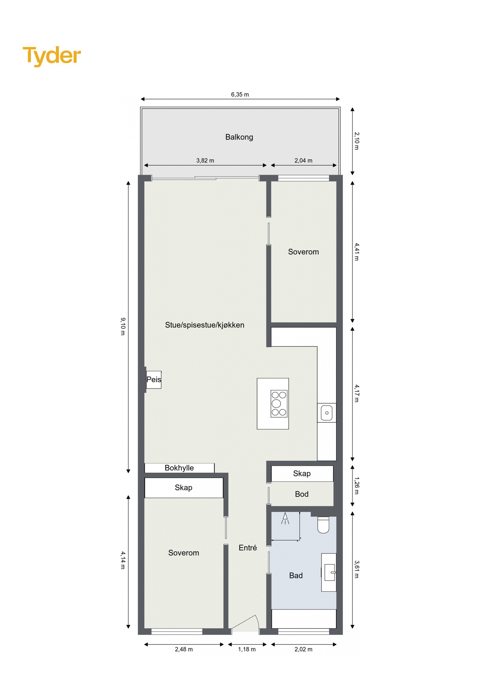 Meget god planløsning Galleribilde