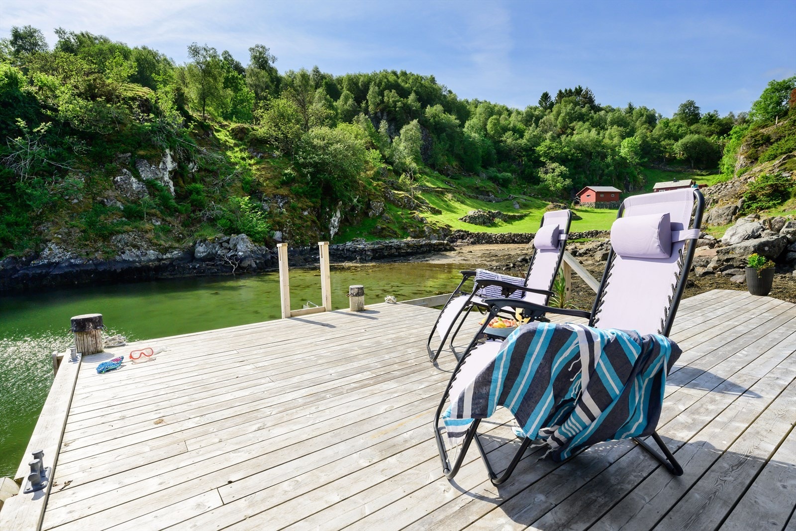 Her kan man nyte gode solforhold. Galleribilde