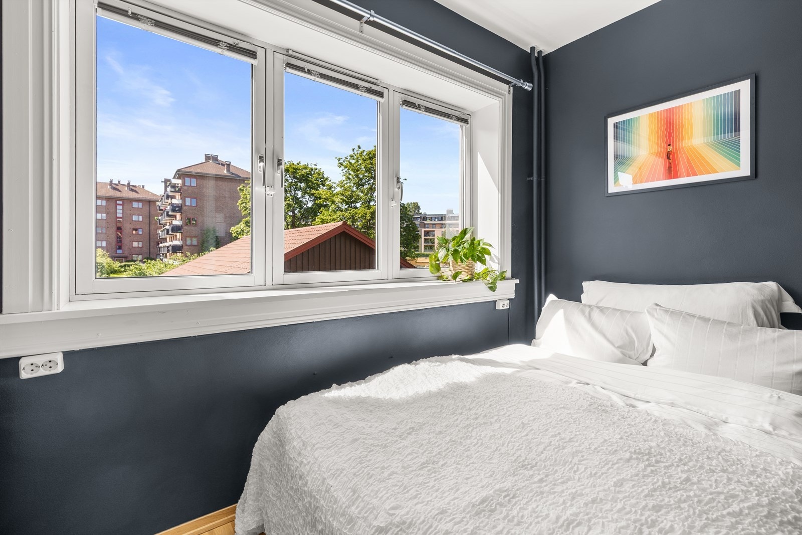 Vinduene vender mot trafikkstille område. Galleribilde