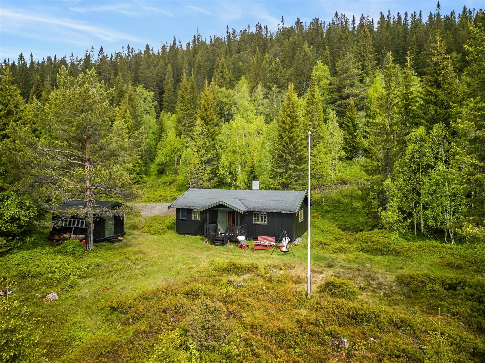 Velkommen til Storslættåsvegen 48 og Svarthåmmåren hyttefelt! Galleribilde