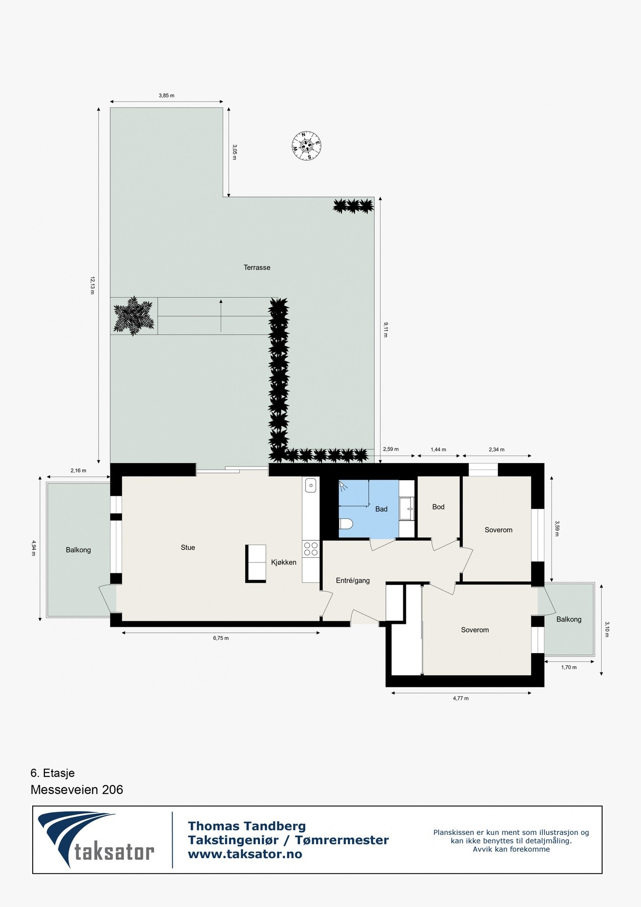 Plantegning. Galleribilde