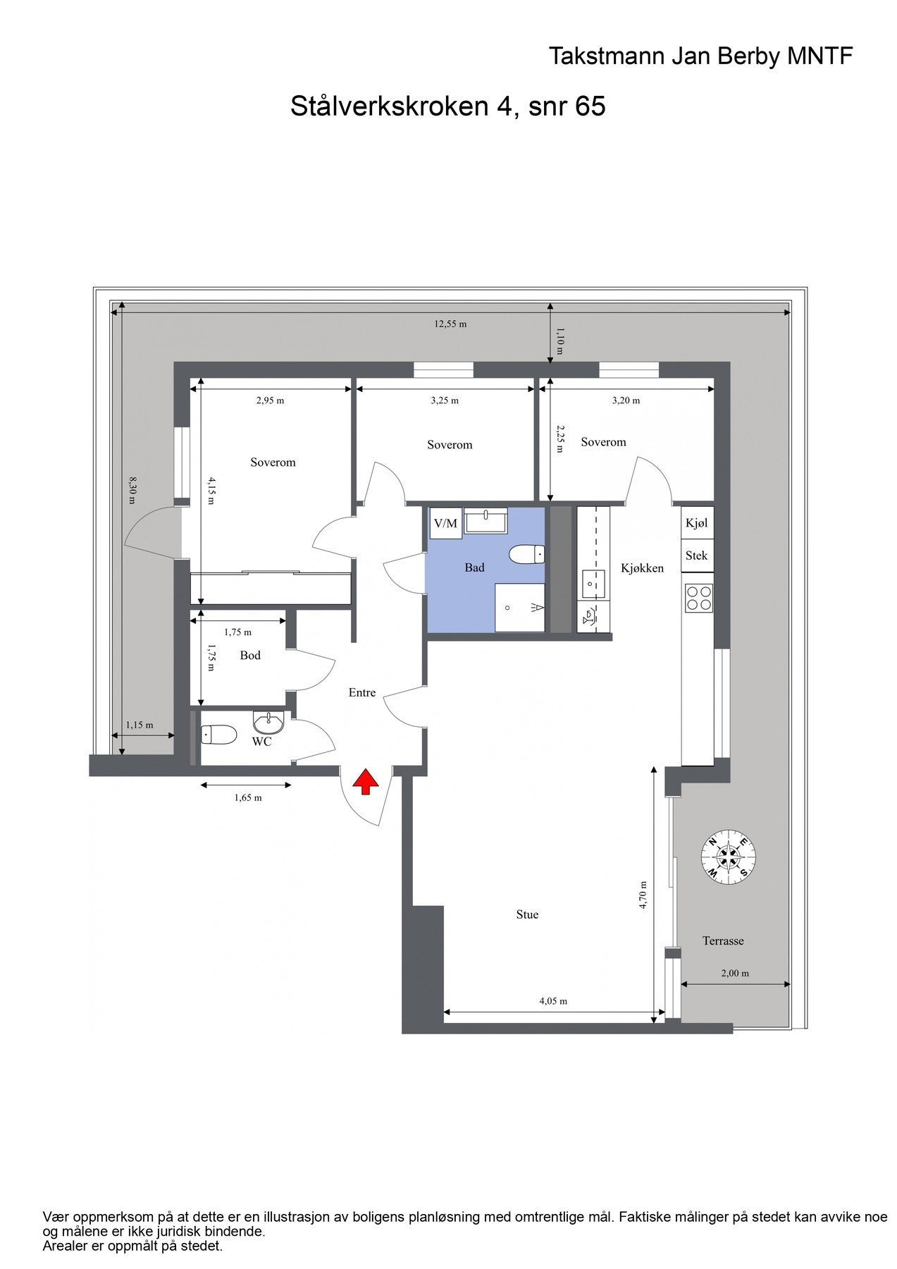 Plantegning Galleribilde