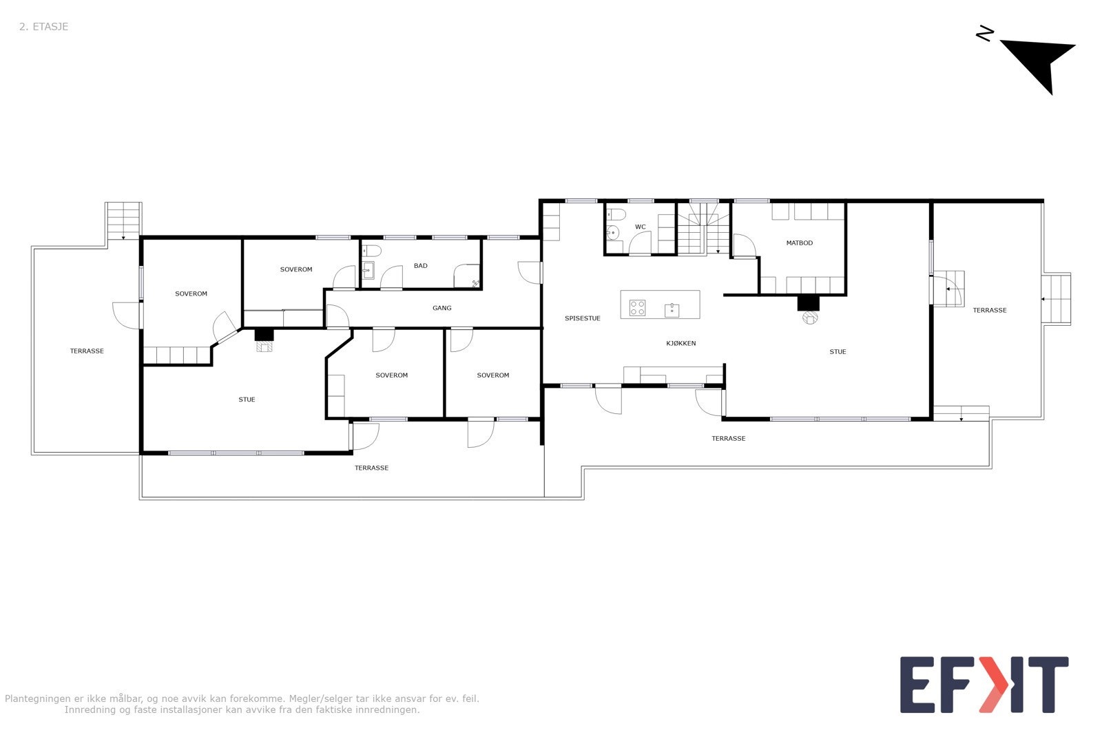Planskisse 1. etasje Galleribilde