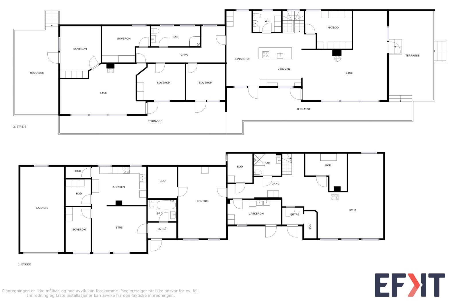 Planskisser våningshus Galleribilde