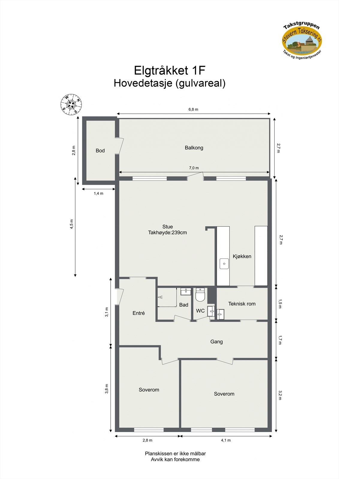 Plantegning - 4 etg Galleribilde