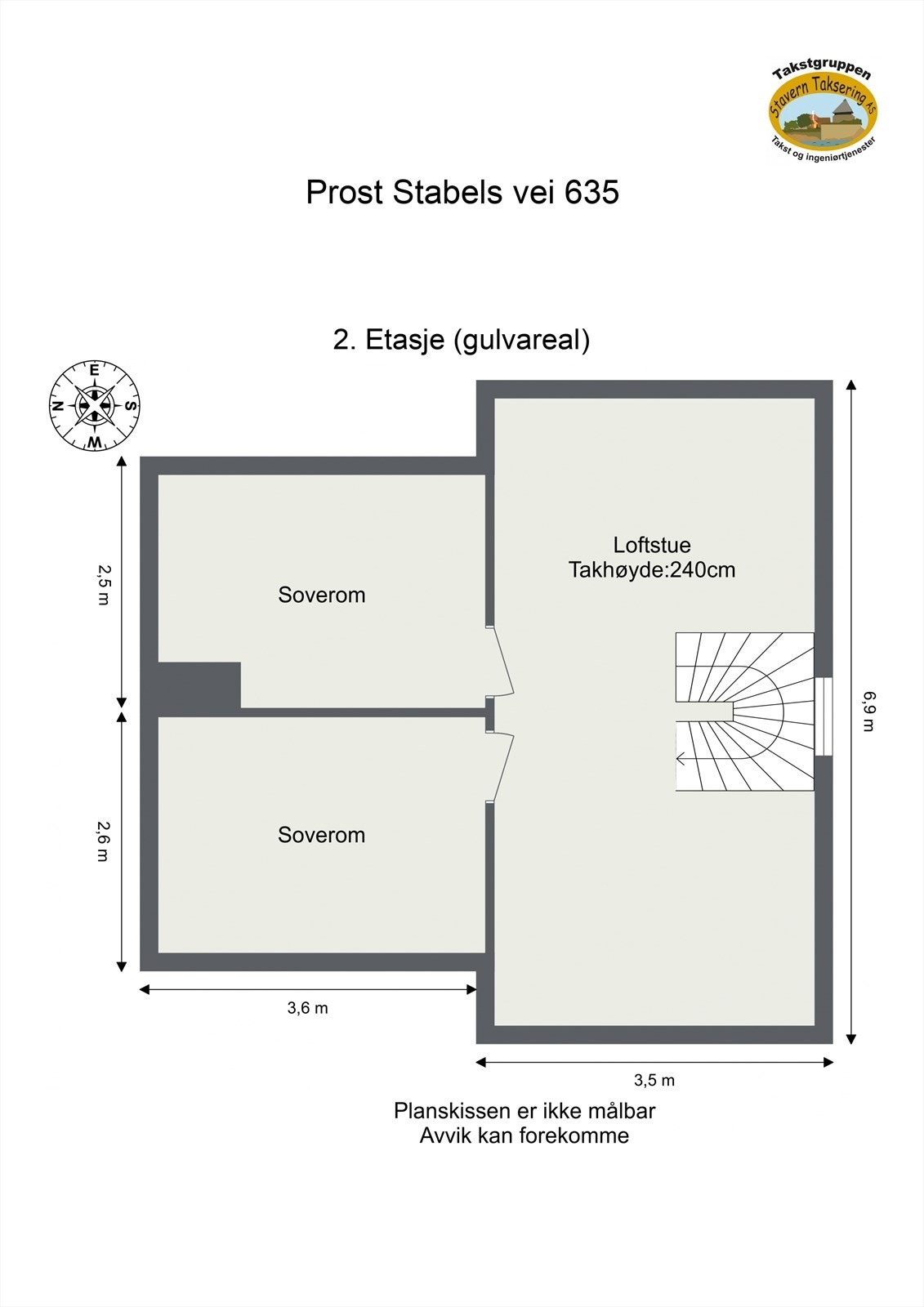 Plantegning 2. plan Galleribilde