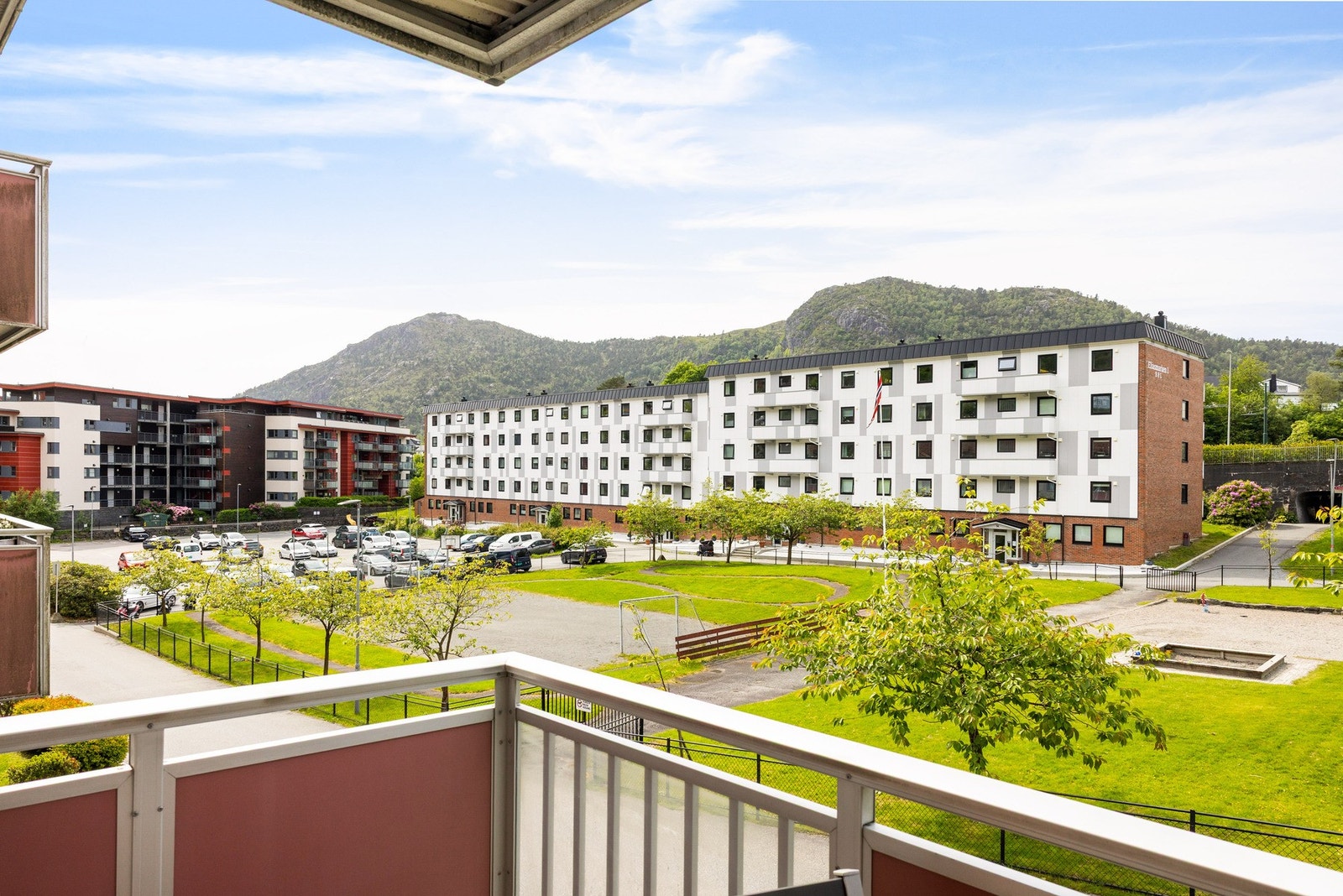 Her kan det innredes med sittegruppe og diverse planter. Galleribilde