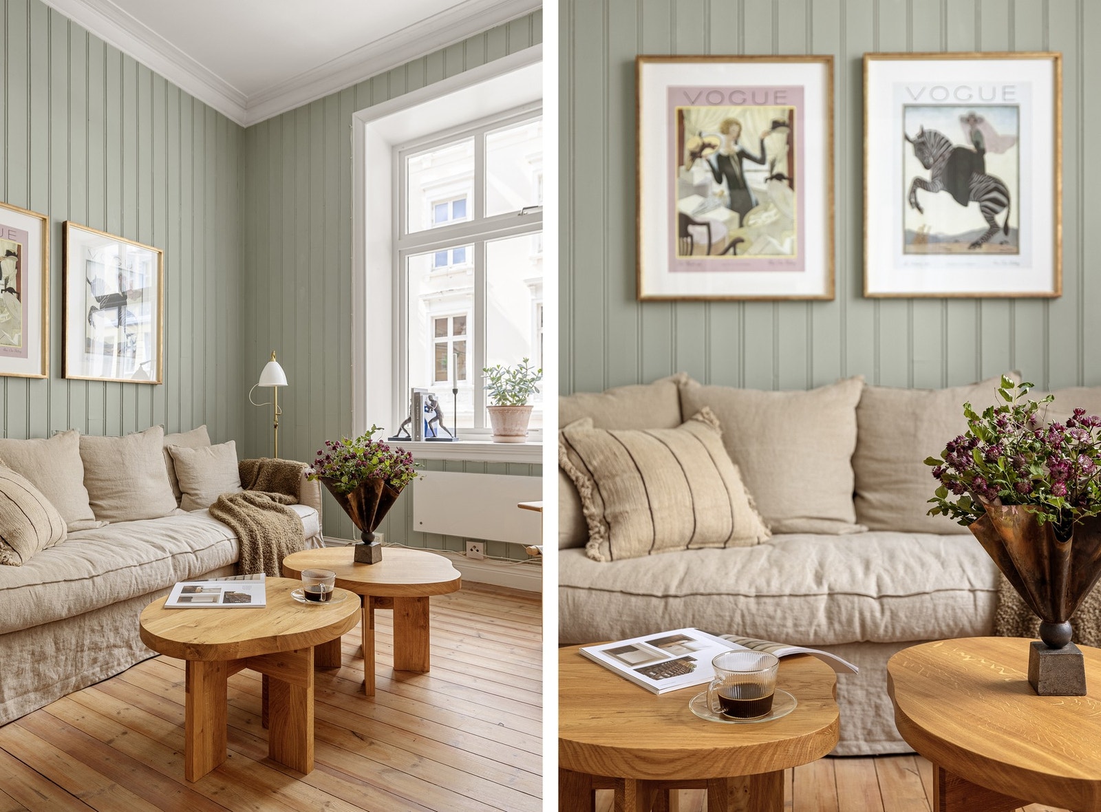 Overflatene er malt i en moderne og behagelig fargetone. Galleribilde