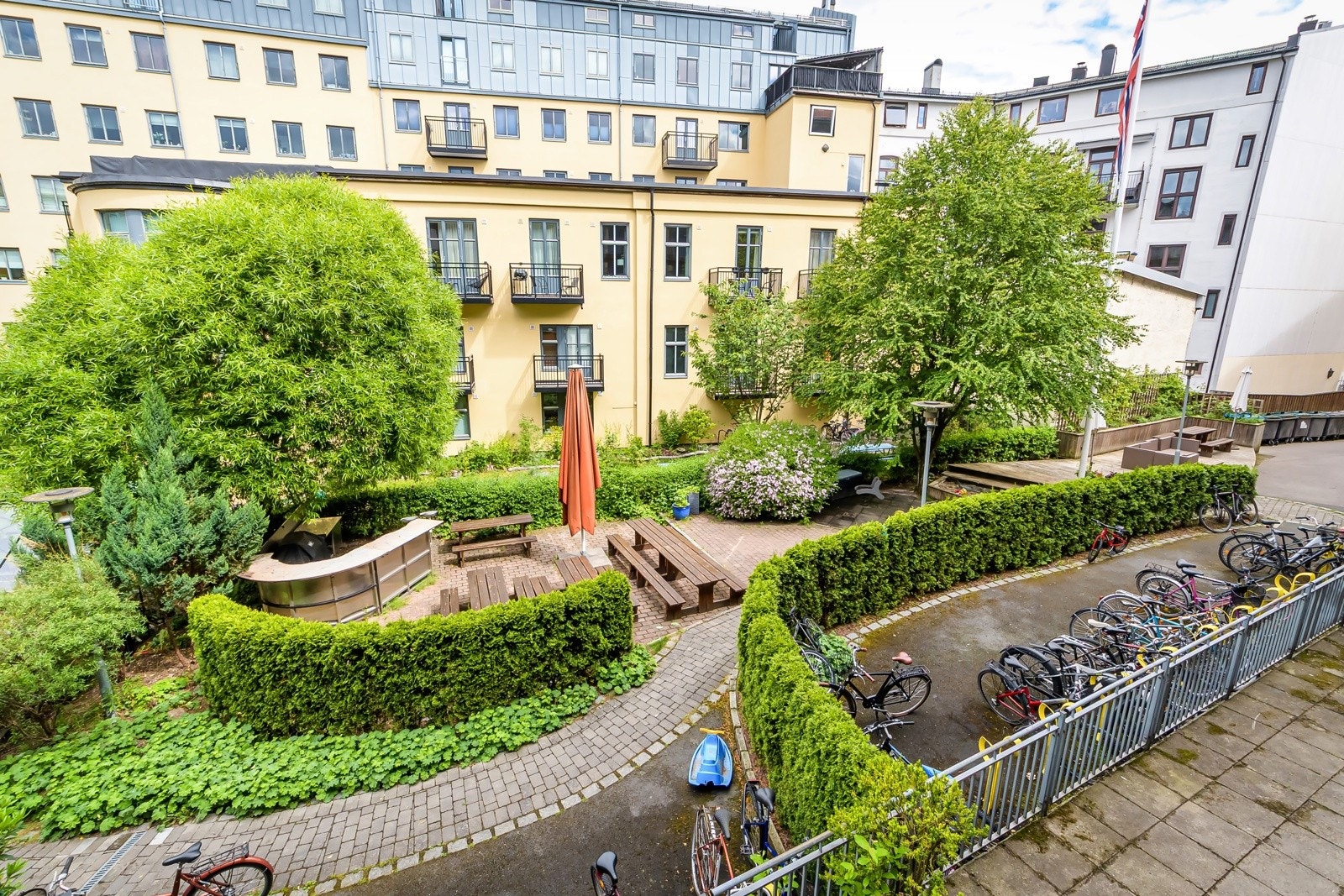 Borettslaget har fantastiske fellesarealer til felles bruk for beboerne. Galleribilde