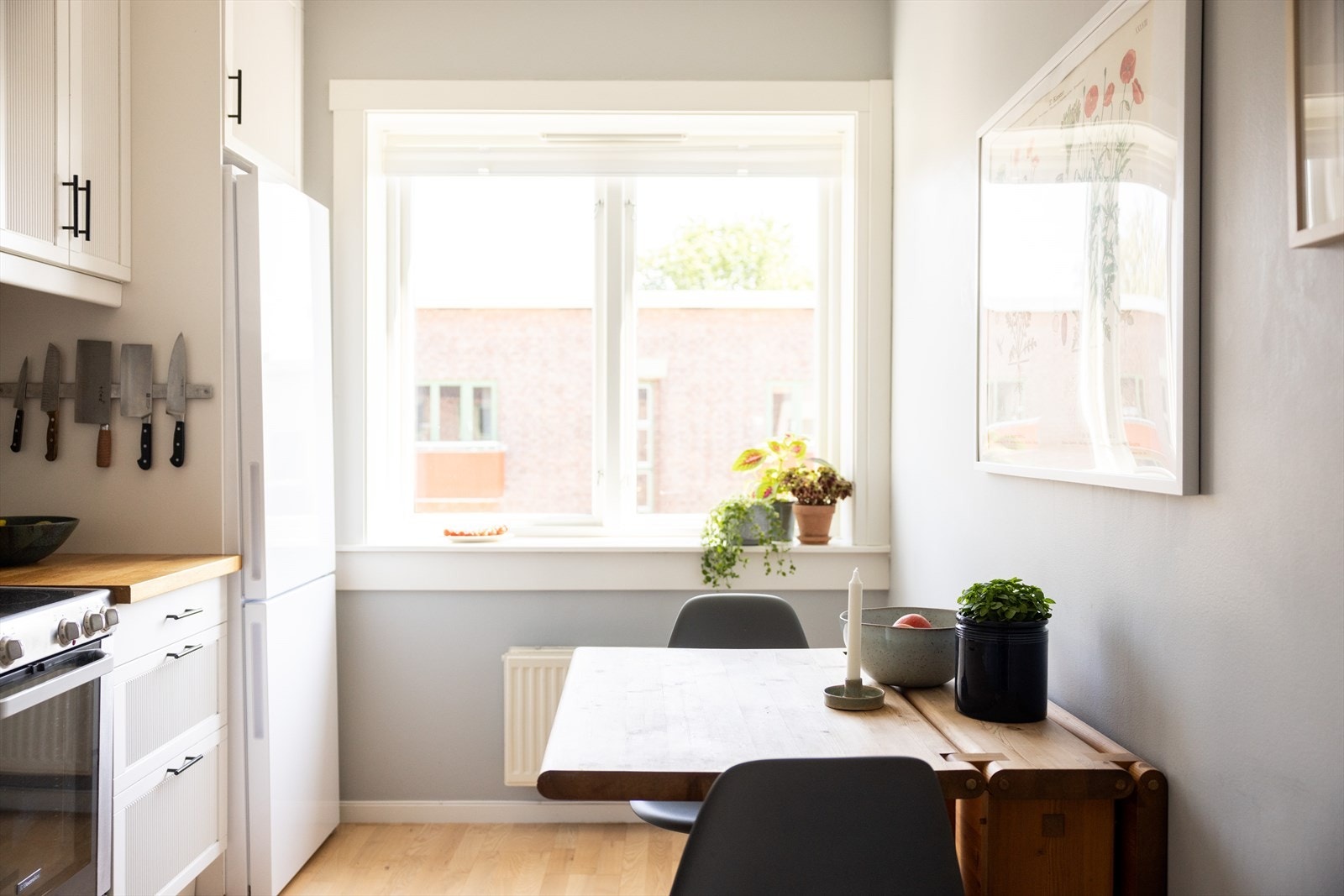 Hyggelig sitteplass hvor man kan nyte morgenkaffen. Galleribilde