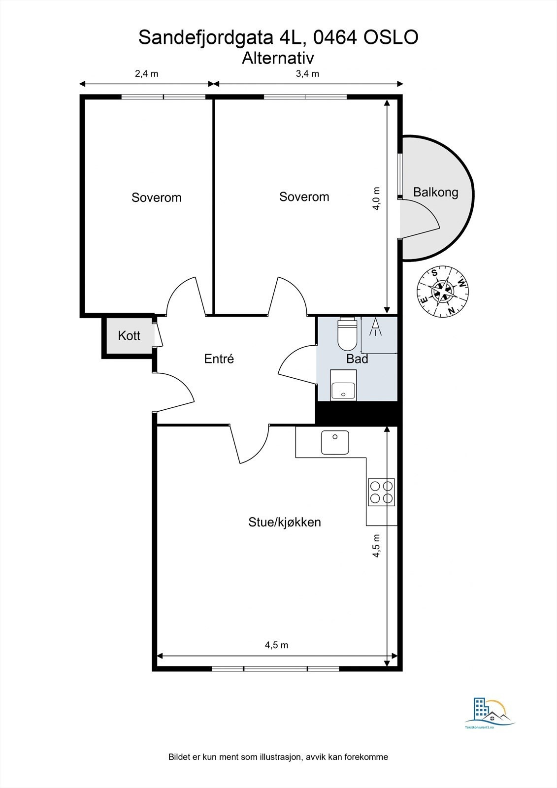 Alternativ plantegning Galleribilde