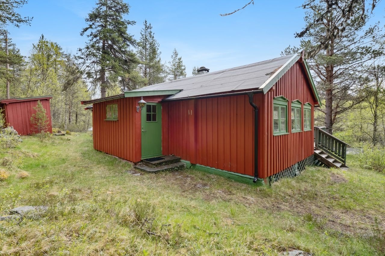 Hytta er sjarmerende og opprinnelig fra 1950-tallet. Galleribilde