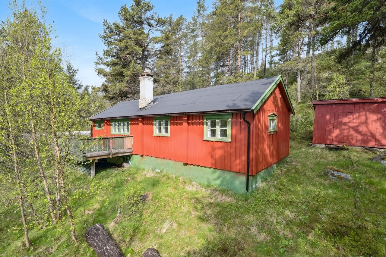 Hytta kan trenge en kjærlig hånd og har noe oppgraderingsbehov. Galleribilde