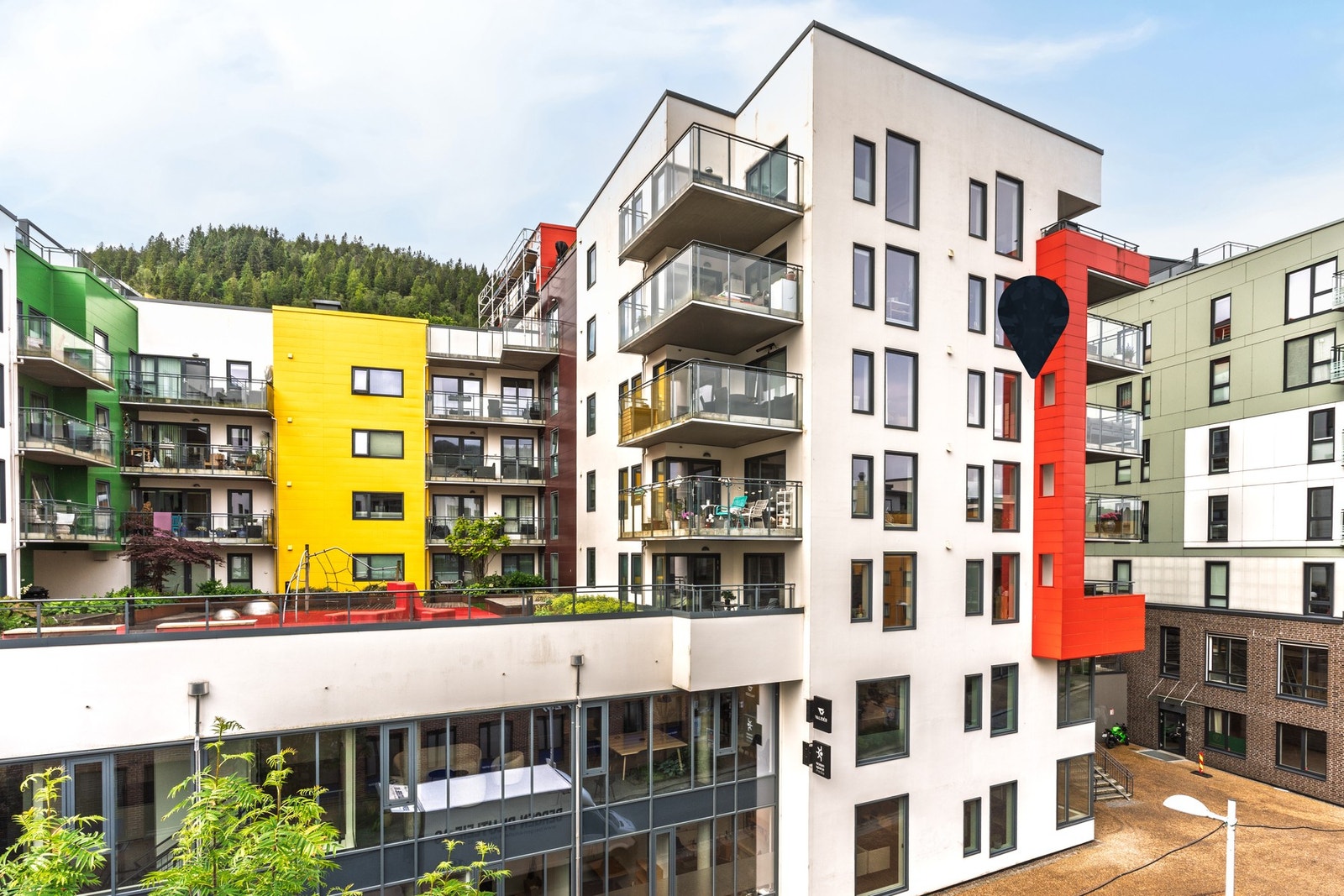 Nyere bygg fra 2017. Galleribilde