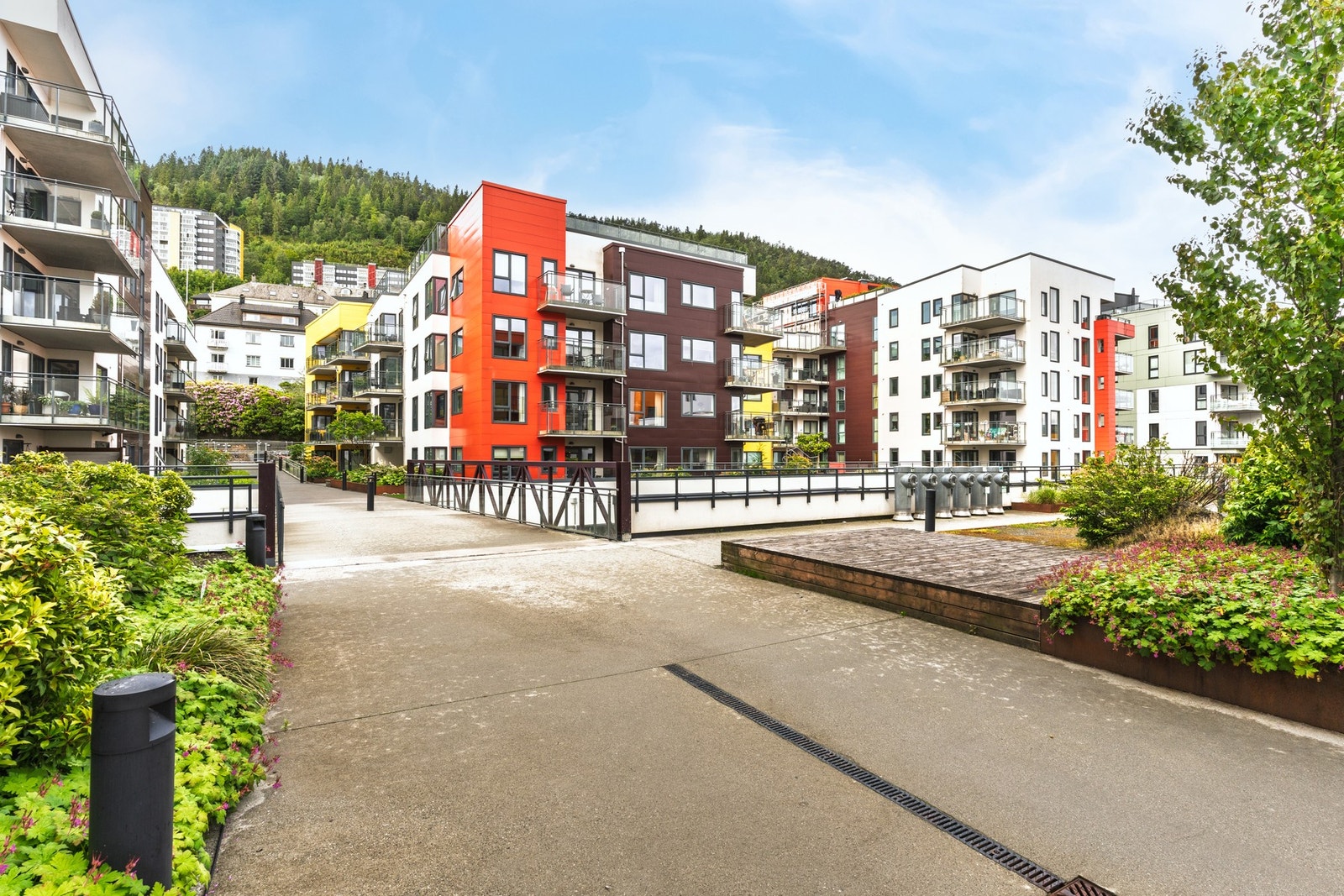 Pent opparbeidede fellesområder. Galleribilde