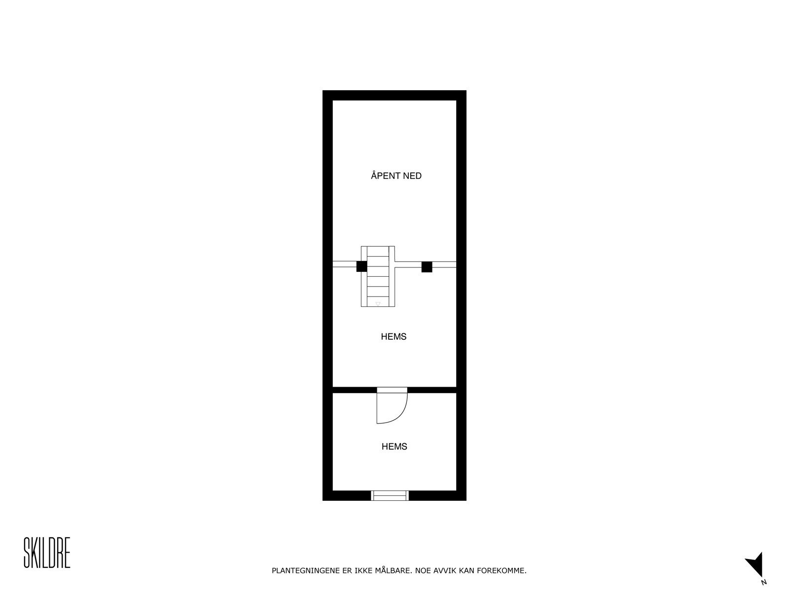 Plantegning hemsetasje Galleribilde