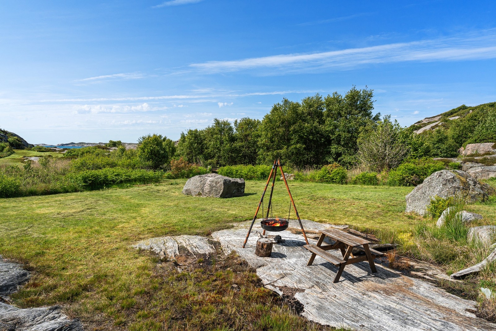 Fine uteområder Galleribilde