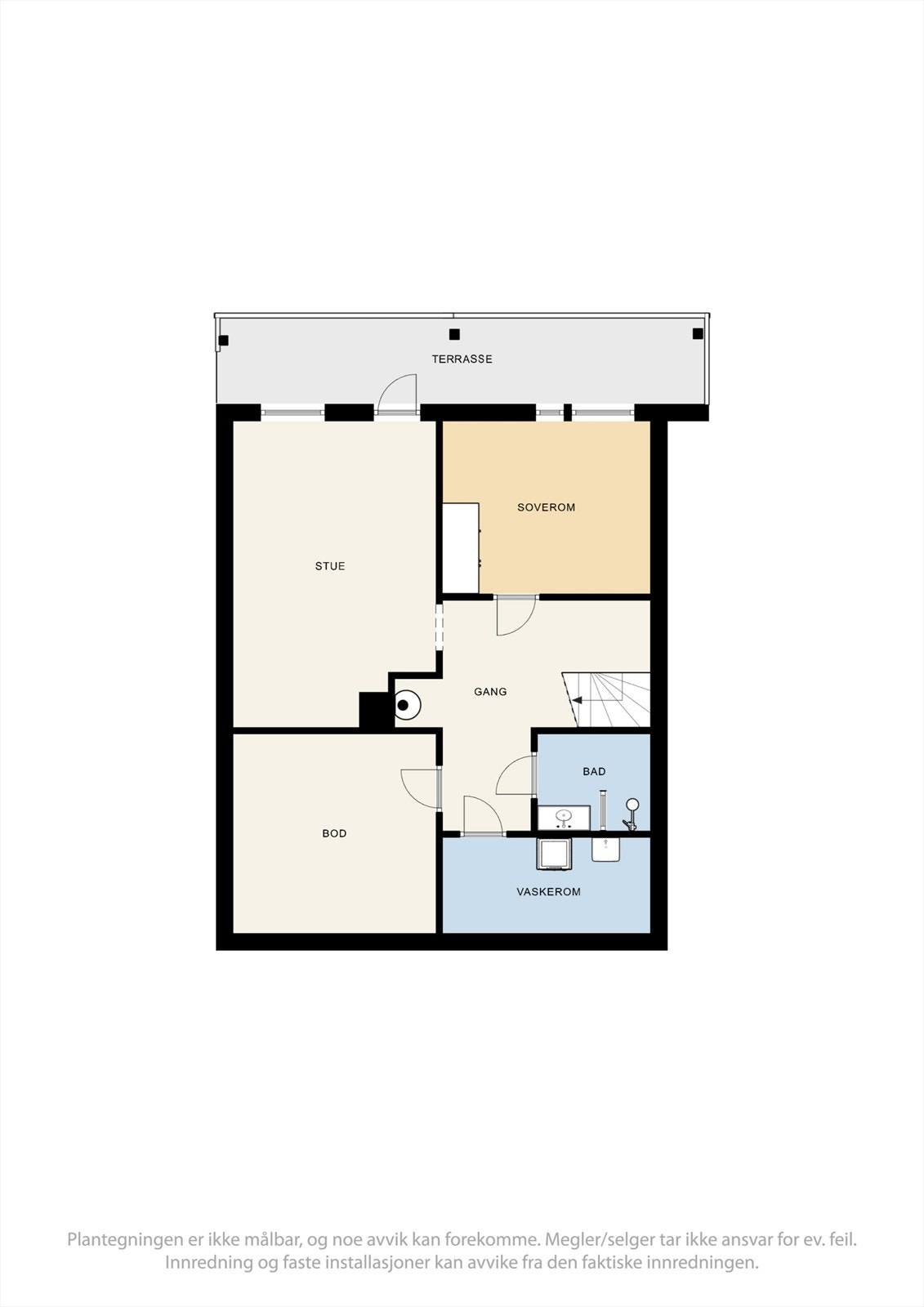Plantegning u. etg - Nordlundvegen 15. Galleribilde