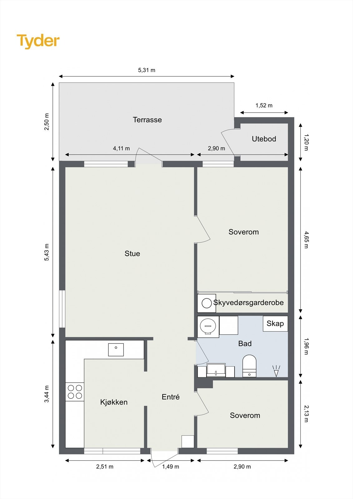 Plantegning Galleribilde