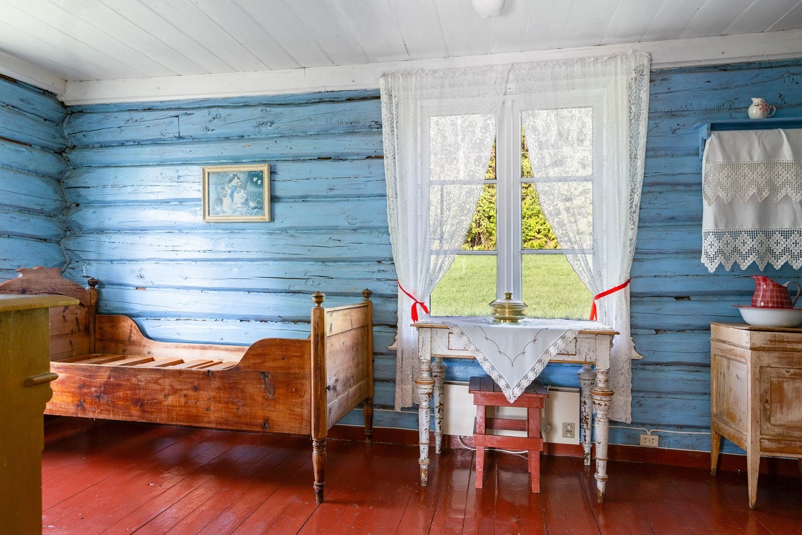 Den originale innredningen er godt bevart. Galleribilde