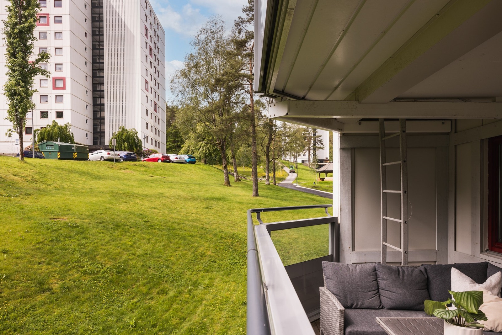 Her bor du rolig og usjenert tilnærmet uten innsyn. Galleribilde