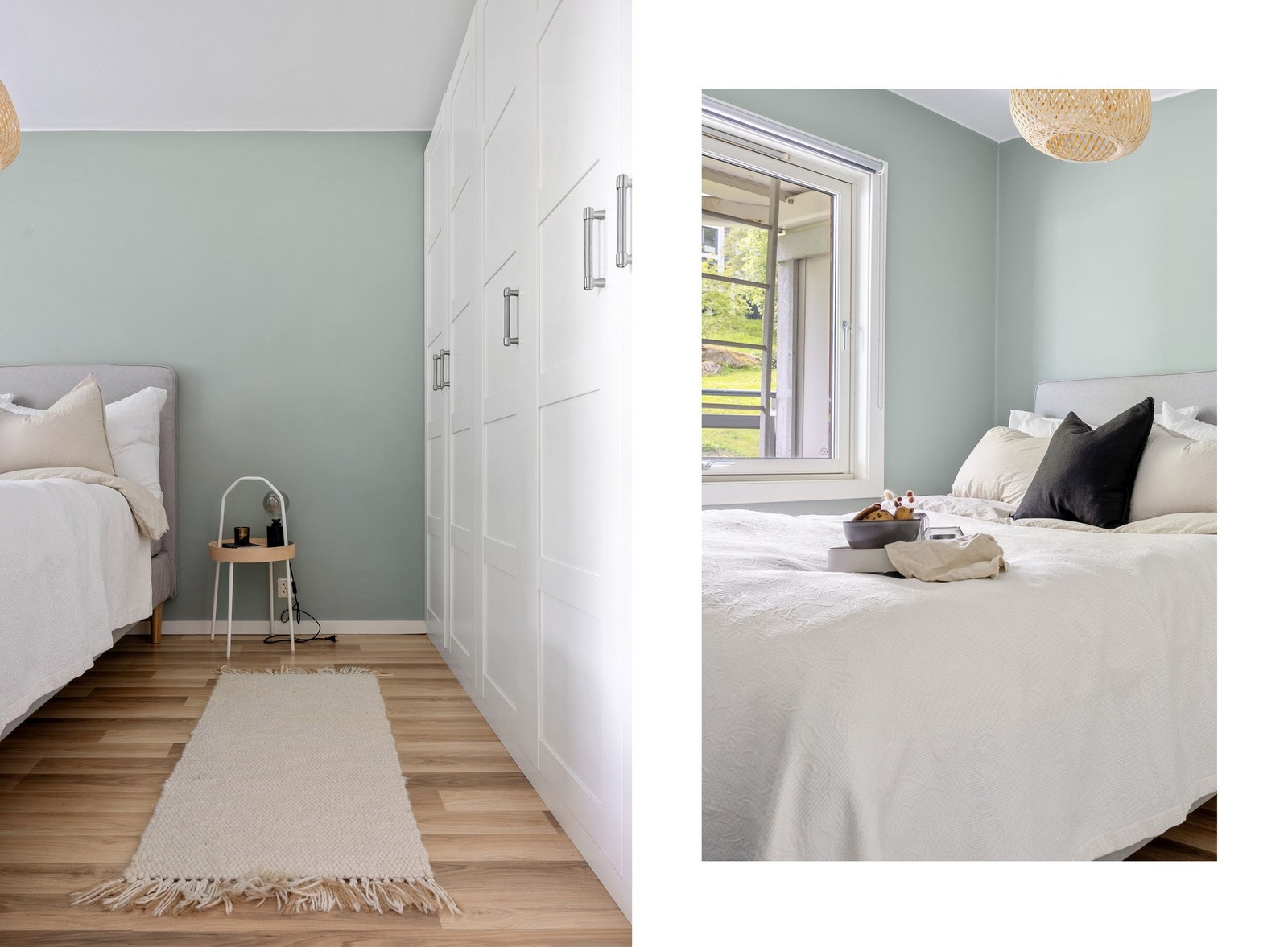 Oppbevaring i medfølgende garderobeskap. Galleribilde