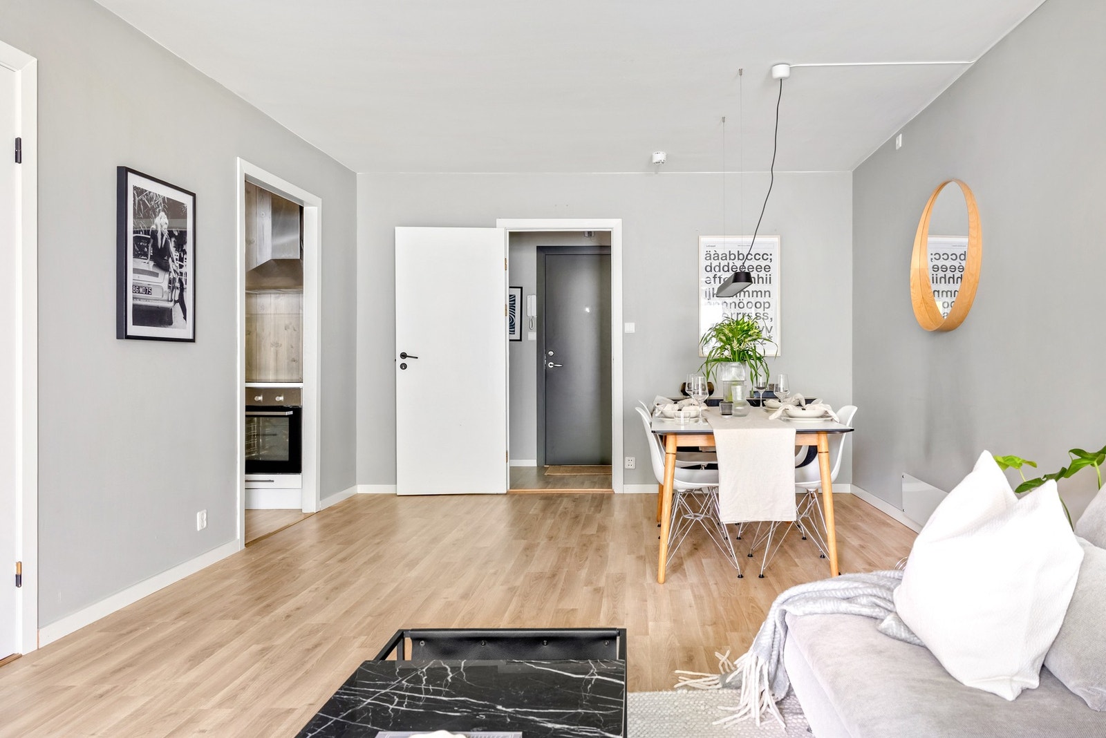 God plass til å innrede med spisestue. Galleribilde