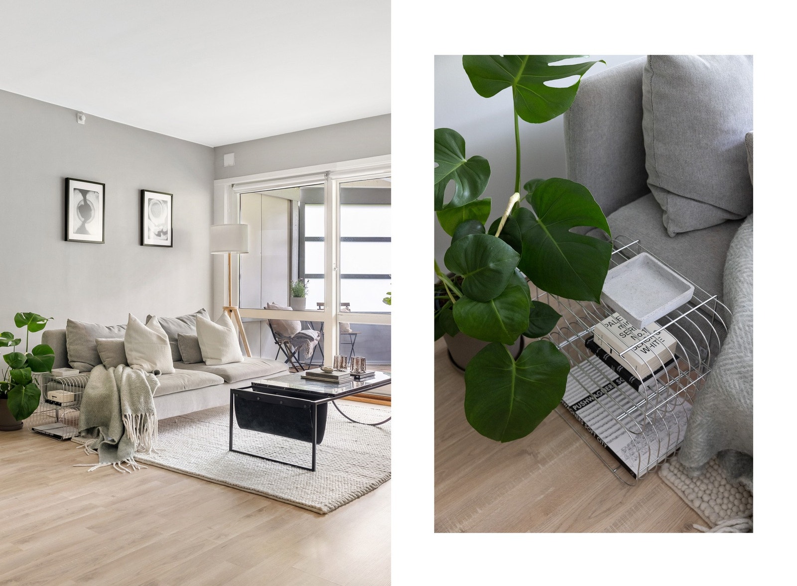 Overflatene er malt i en moderne og behagelig fargetone. Galleribilde