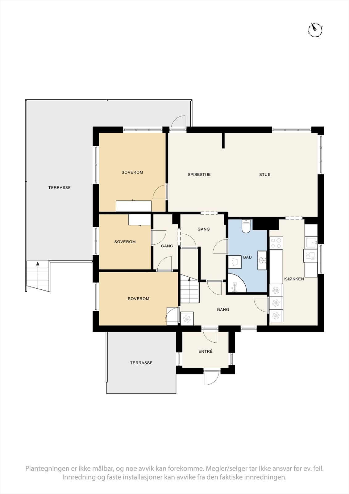 Plantegning 1. etasje. Galleribilde