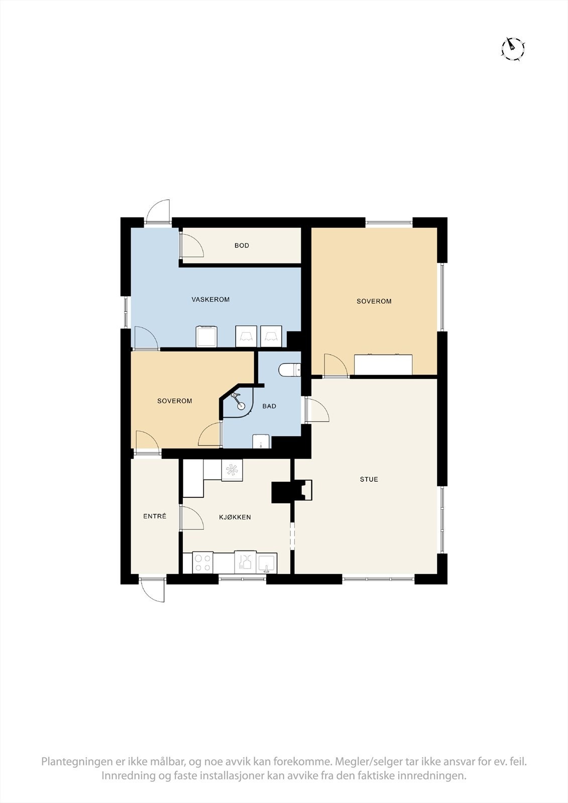 Plantegning underetasje. Galleribilde