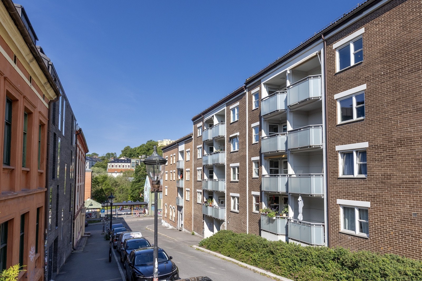 Leiligheten ligger i bygges 4.etasje. Galleribilde