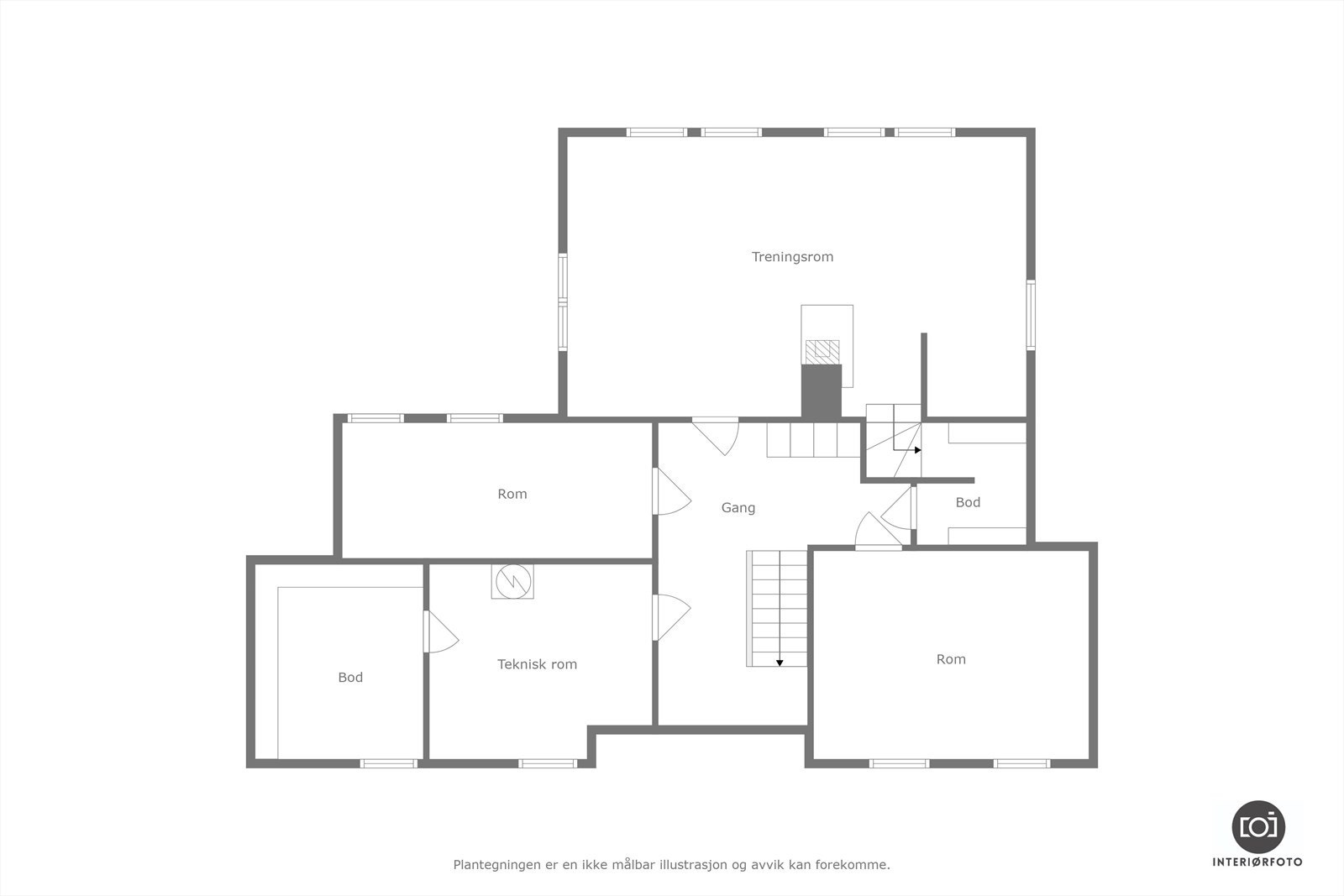 Plantegning Galleribilde