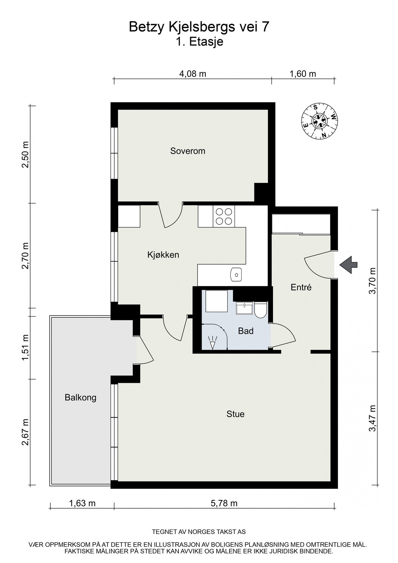 Plantegning 1. etasje Galleribilde