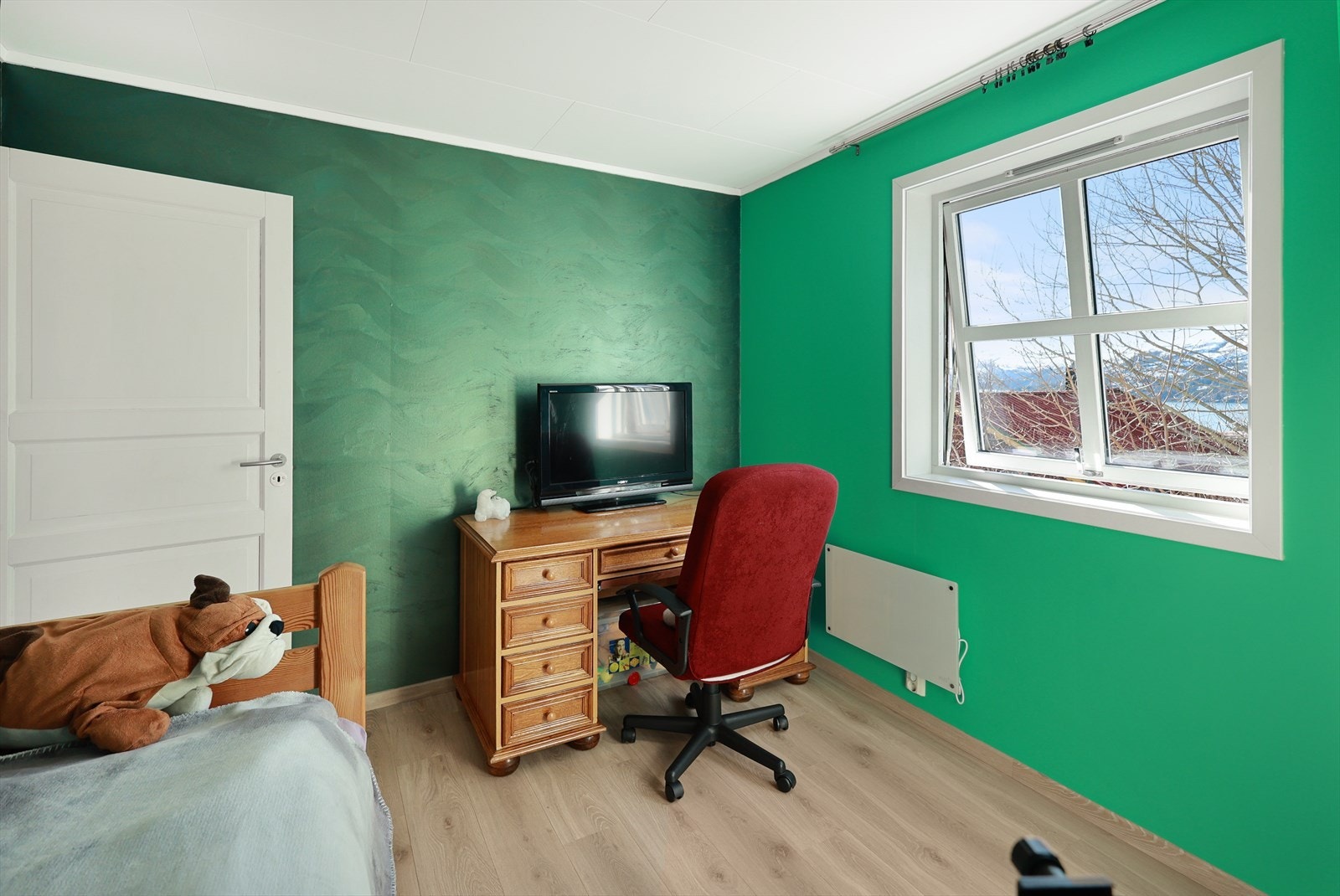 Dette soverommet passer perfekt som barnerom/kontor. Galleribilde