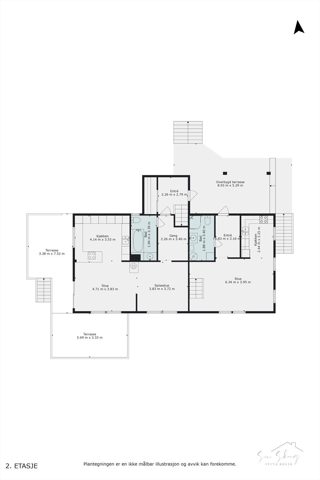 Plantegning 1. etasje. Galleribilde