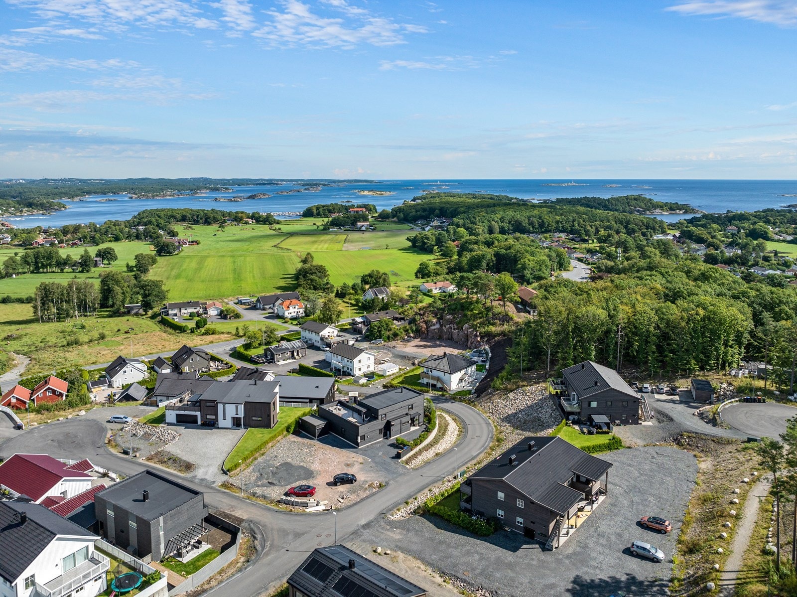 Drone av området. Galleribilde